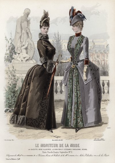 Fransk modeplade, slutningen af 1800-tallet af French School