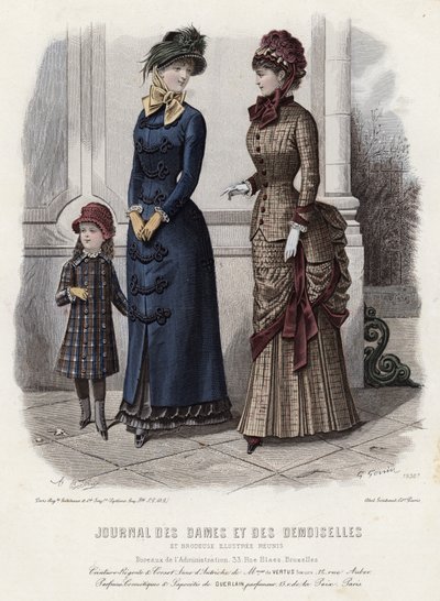 Fransk modeplade, slutningen af 1800-tallet af French School
