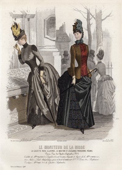Fransk modeplade, slutningen af 1800-tallet af French School
