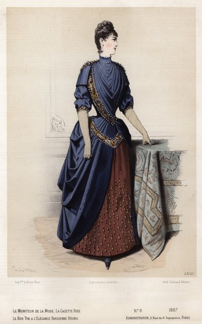 Fransk modeplade, slutningen af 1800-tallet af French School