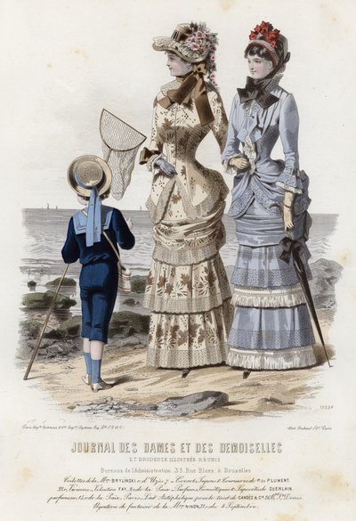 Fransk modeplade, slutningen af 1800-tallet af French School