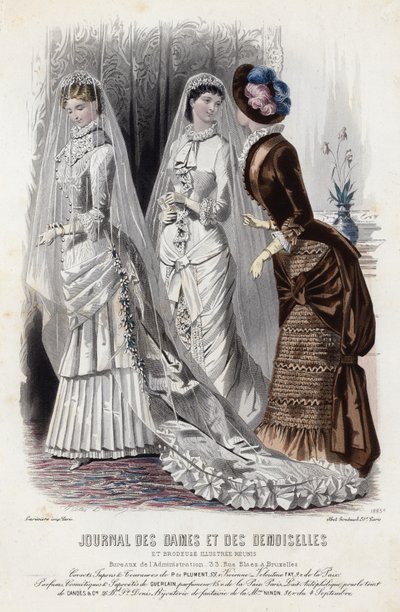 Fransk modeplade, slutningen af 1800-tallet af French School