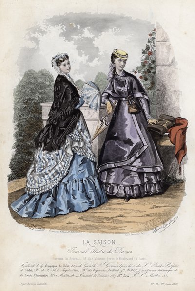 Fransk modeplade, slutningen af 1800-tallet af French School