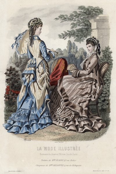 Fransk modeplade, slutningen af 1800-tallet af French School