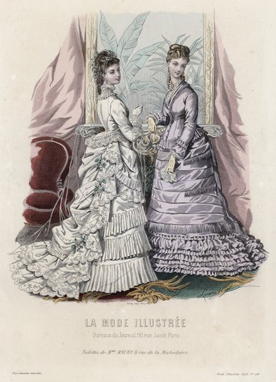 Fransk modeplade, slutningen af 1800-tallet af French School