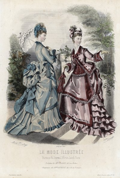 Fransk modeplade, slutningen af 1800-tallet af French School