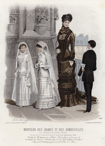 Fransk modeplade, slutningen af 1800-tallet af French School
