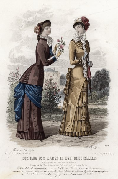 Fransk modeplade, slutningen af 1800-tallet af French School