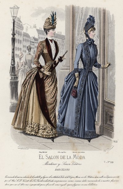 Fransk modeplade, slutningen af 1800-tallet af French School