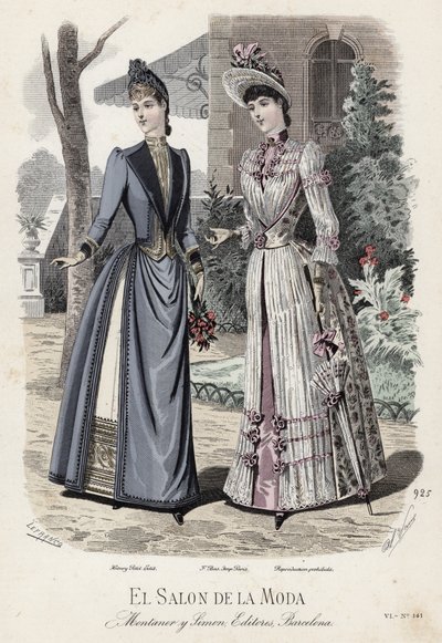 Fransk modeplade, slutningen af 1800-tallet af French School