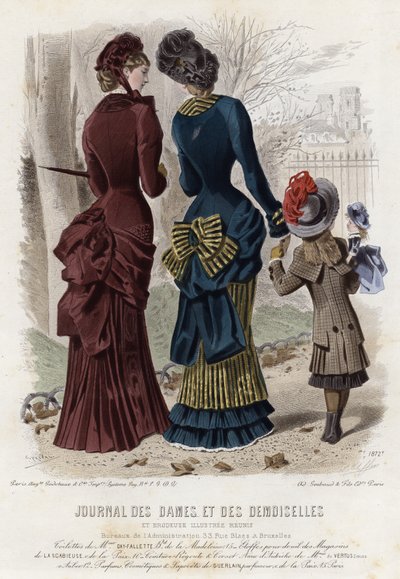 Fransk modeplade, slutningen af 1800-tallet af French School