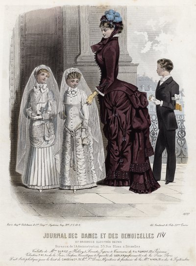 Fransk modeplade, slutningen af 1800-tallet af French School