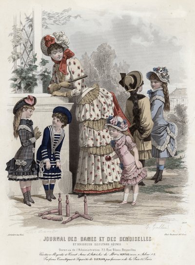 Fransk modeplade, slutningen af 1800-tallet af French School
