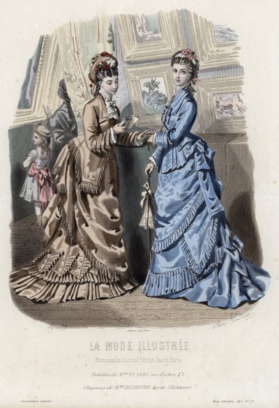 Fransk modeplade, slutningen af 1800-tallet af French School