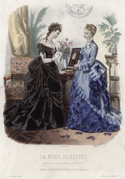 Fransk modeplade, slutningen af 1800-tallet af French School