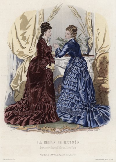 Fransk modeplade, slutningen af 1800-tallet af French School