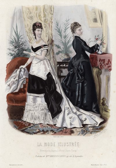 Fransk modeplade, slutningen af 1800-tallet af French School