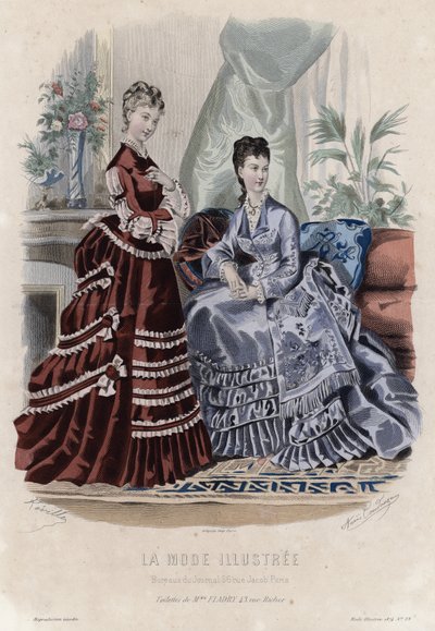 Fransk modeplade, slutningen af 1800-tallet af French School