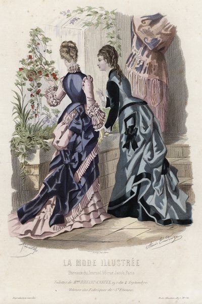 Fransk modeplade, slutningen af 1800-tallet af French School