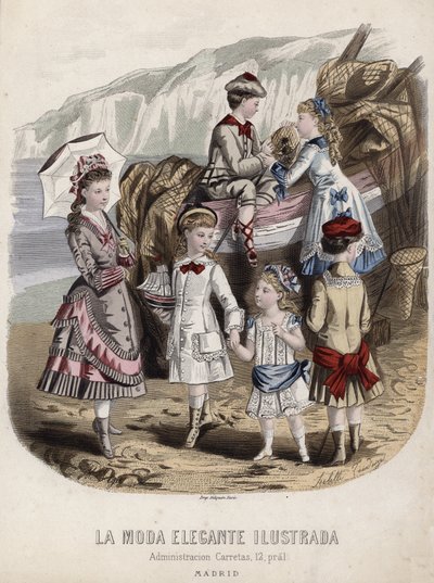 Fransk modeplade, slutningen af 1800-tallet af French School