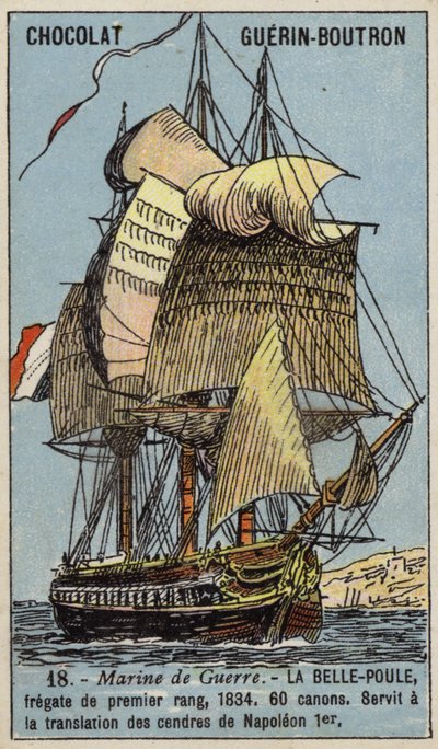 Den franske fregat Belle Poule af French School