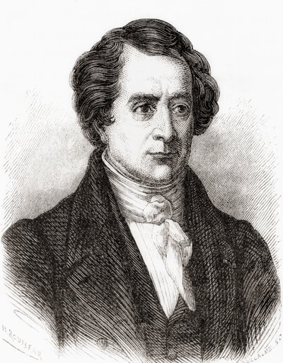 Fransk matematiker Dominique Francois Jean Arago, alias Francois Arago, fra Les Merveilles de la Science, pub.1870 af French School