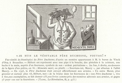 Frontispice af Le Pere Duchesne, 1790