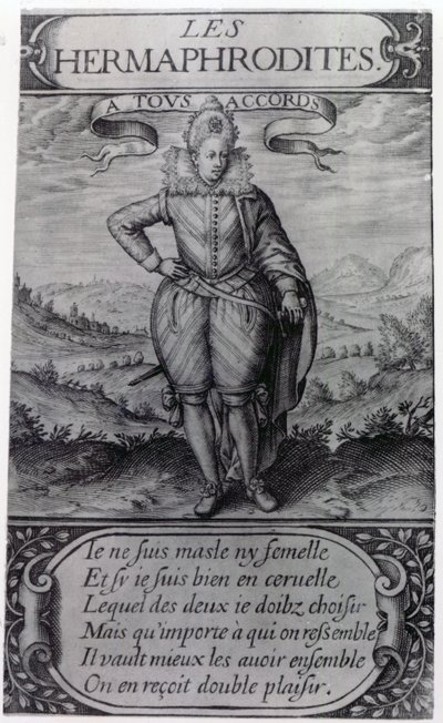 Frontispice til Les Hermaphrodites af Thomas Artus, 1605 af French School