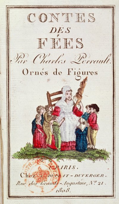 Frontispiz zu einer illustrierten Ausgabe der Contes des Fées von Charles Perrault, 1808 von French School