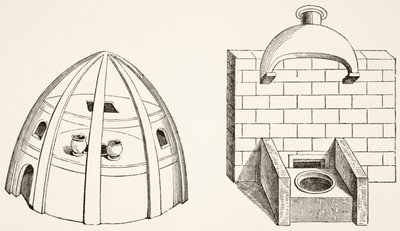 Ovne, som brugt af videnskabsmænd og alkymister i middelalderen, fra Science and Literature in the Middle Ages af Paul Lacroix (1806-84) udgivet London 1878 af French School