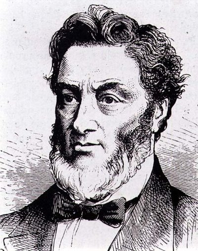 Gabriel-Claude-Jules Favre (1809-1880) fransk politiker (stik) af French School