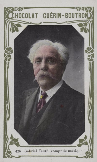 Gabriel Faure, musikkomponist (farvet foto) af French School