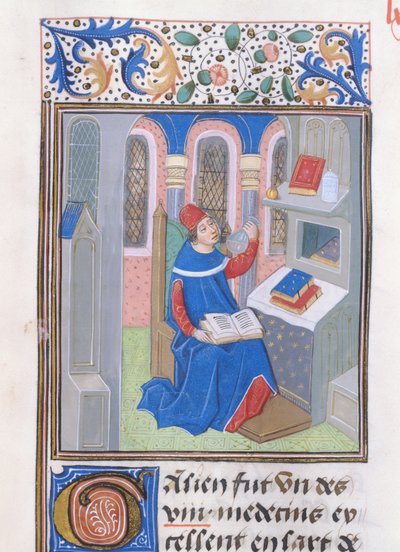 Galen, fra Histoire des Philosophes, slutningen af ​​det 15. århundrede af French School