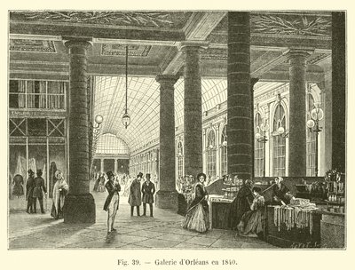 Galerie dOrleans i 1840 af French School