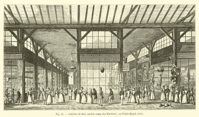 Trægallerier, tidligere tatarernes lejr, ved Palais-Royal, 1825 af French School