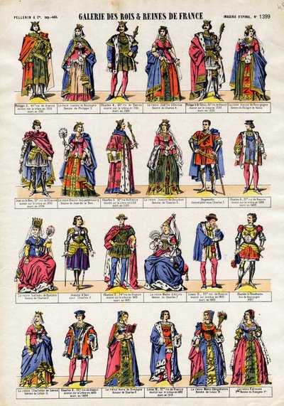 Gallery of Kings and Queens of France fra Philip V til dronning Eleonore. af French School