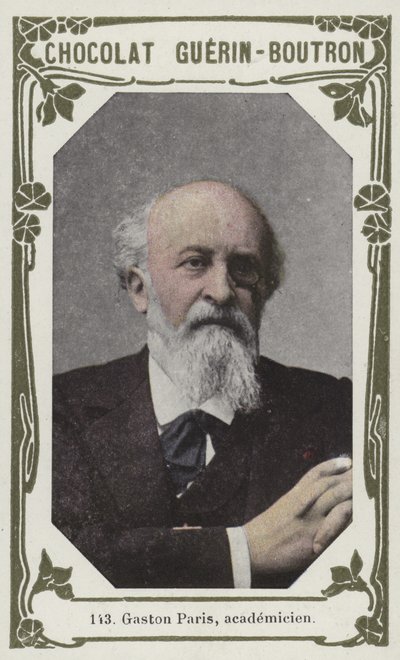 Gaston Paris, academicien (farvet foto) af French School