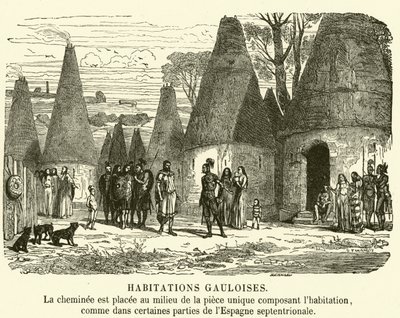 Galliske huse (gravering) af French School