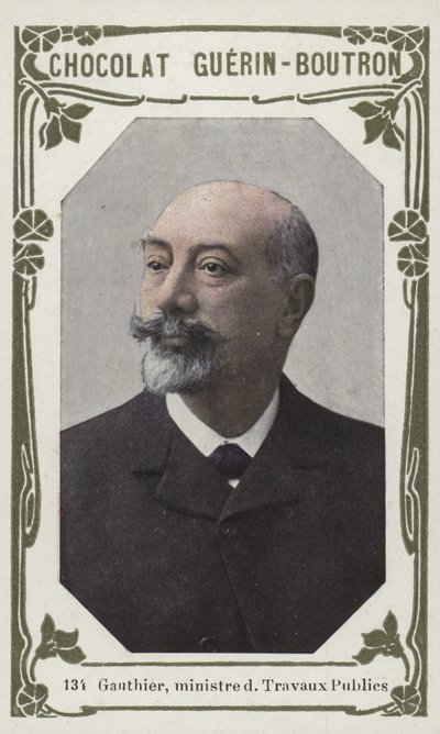 Gauthier, minister for offentlige arbejder (farvet foto) af French School