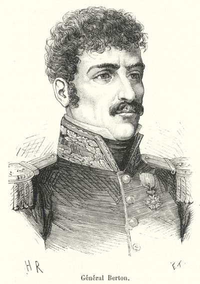 General Berton (gravering) af French School