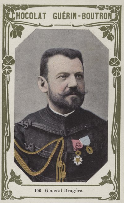 General Brugere (coloured photo) af French School