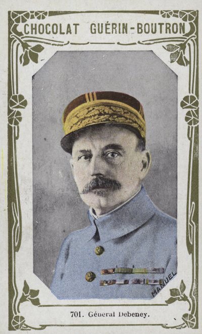 General Debeney (farvet foto) af French School