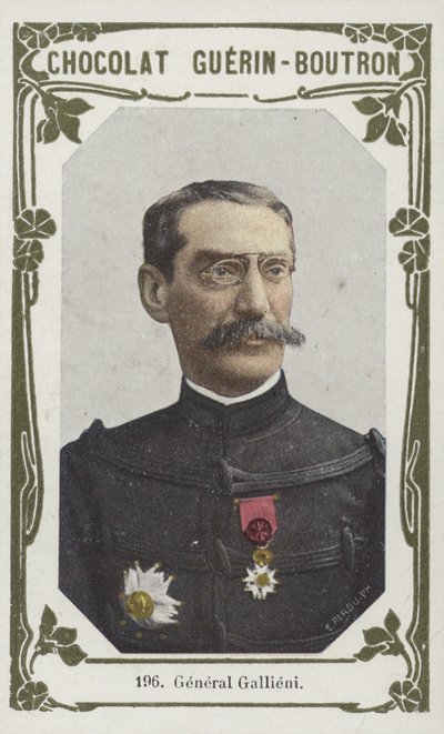 General Gallieni (farvet foto) af French School