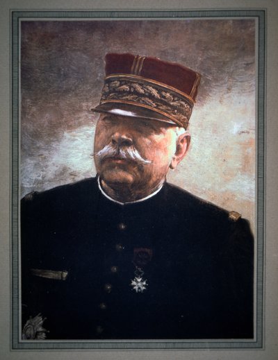 General Joseph Joffre (farve litho) af French School