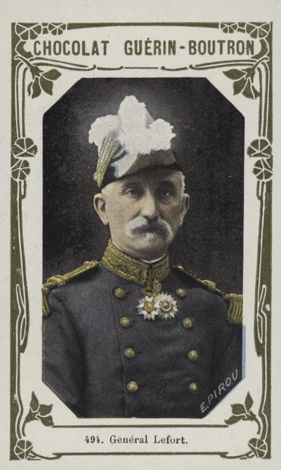 General Lefort (farvet foto) af French School