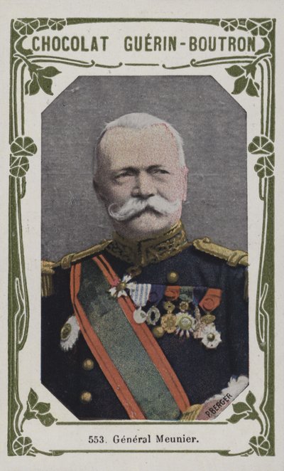 General Meunier (farvet foto) af French School