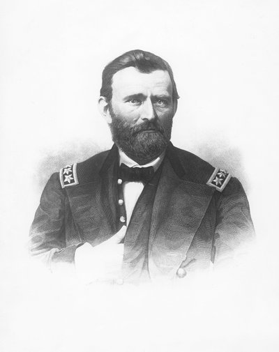 General Ulysses S. Grant (gravering) af French School