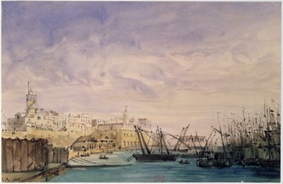 General View of Algier, 1845 (wc på papir) af French School