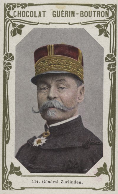 General Zurlinden (farvet foto) af French School