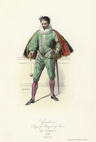 Herre under Henrik III af Frankrigs regeringstid af French School